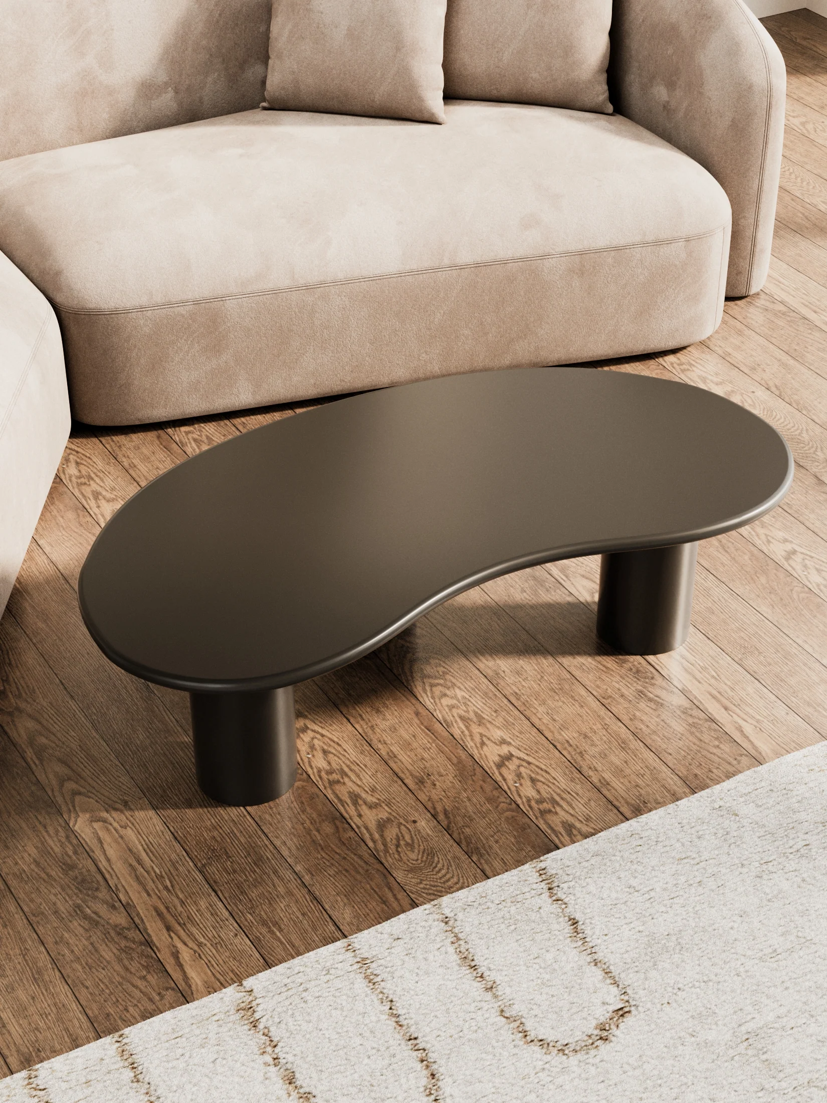 Devon Black Pebble Coffee Table - Image 2