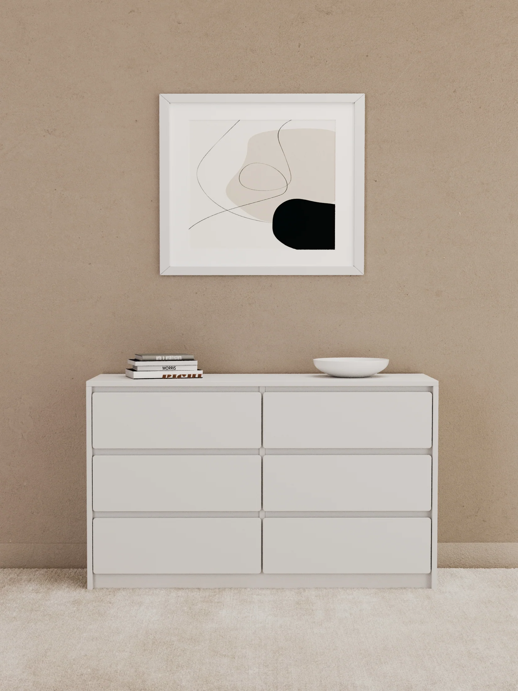 Georgie White 6-Drawer Dresser