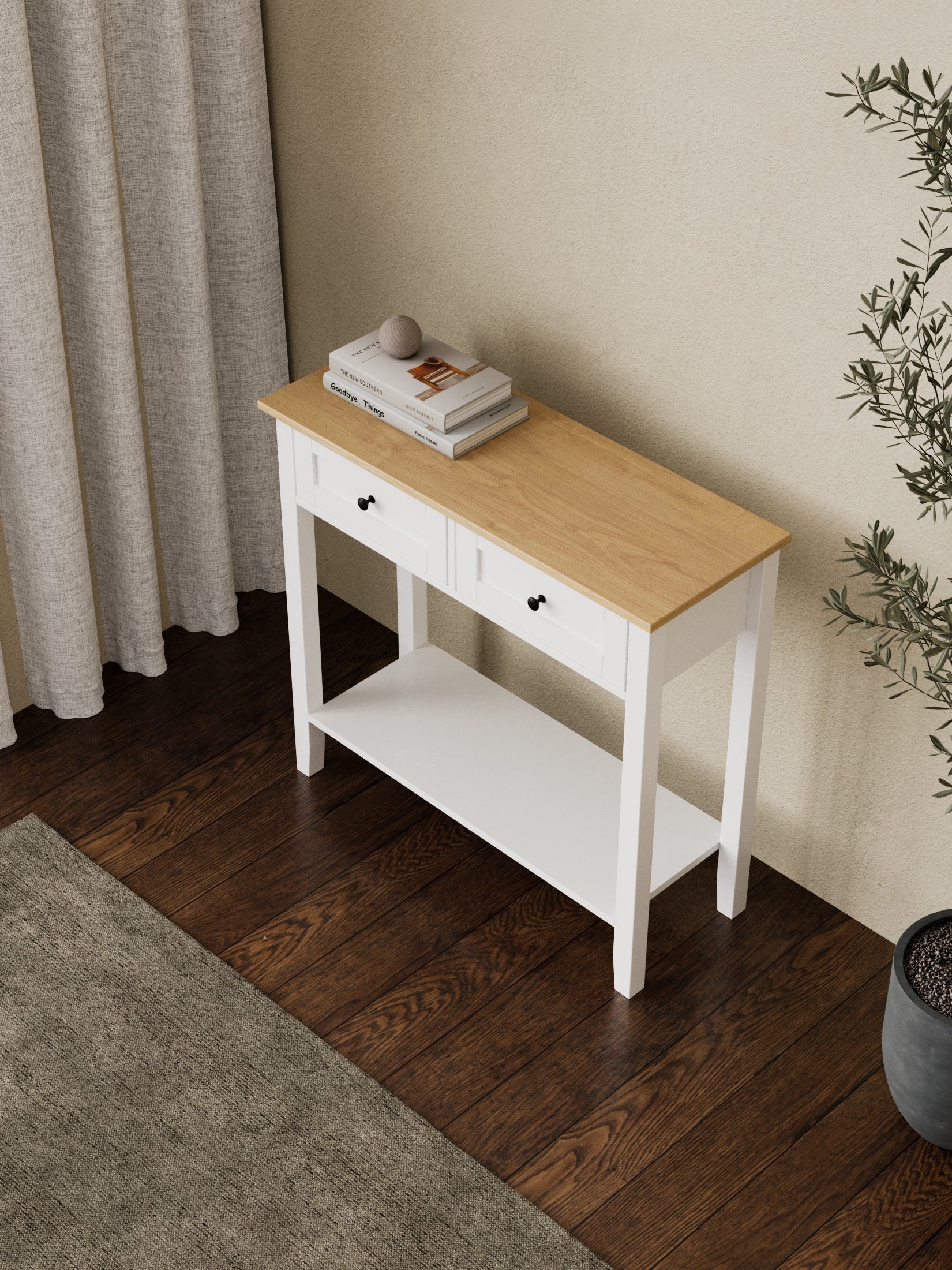 Harvey Natural White Hallway Cabinet