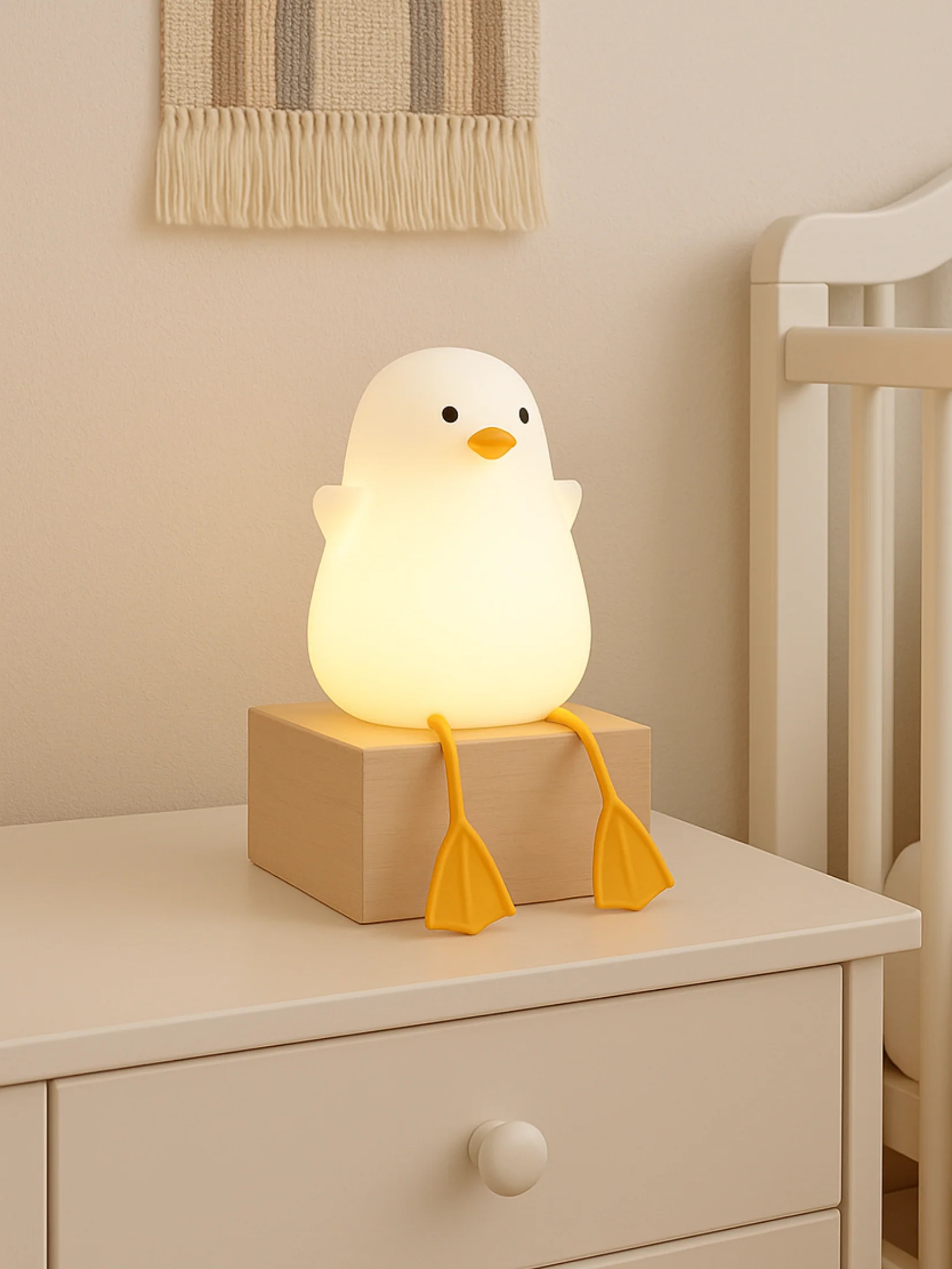 Soothing Nursery Glow Duck Touch Light