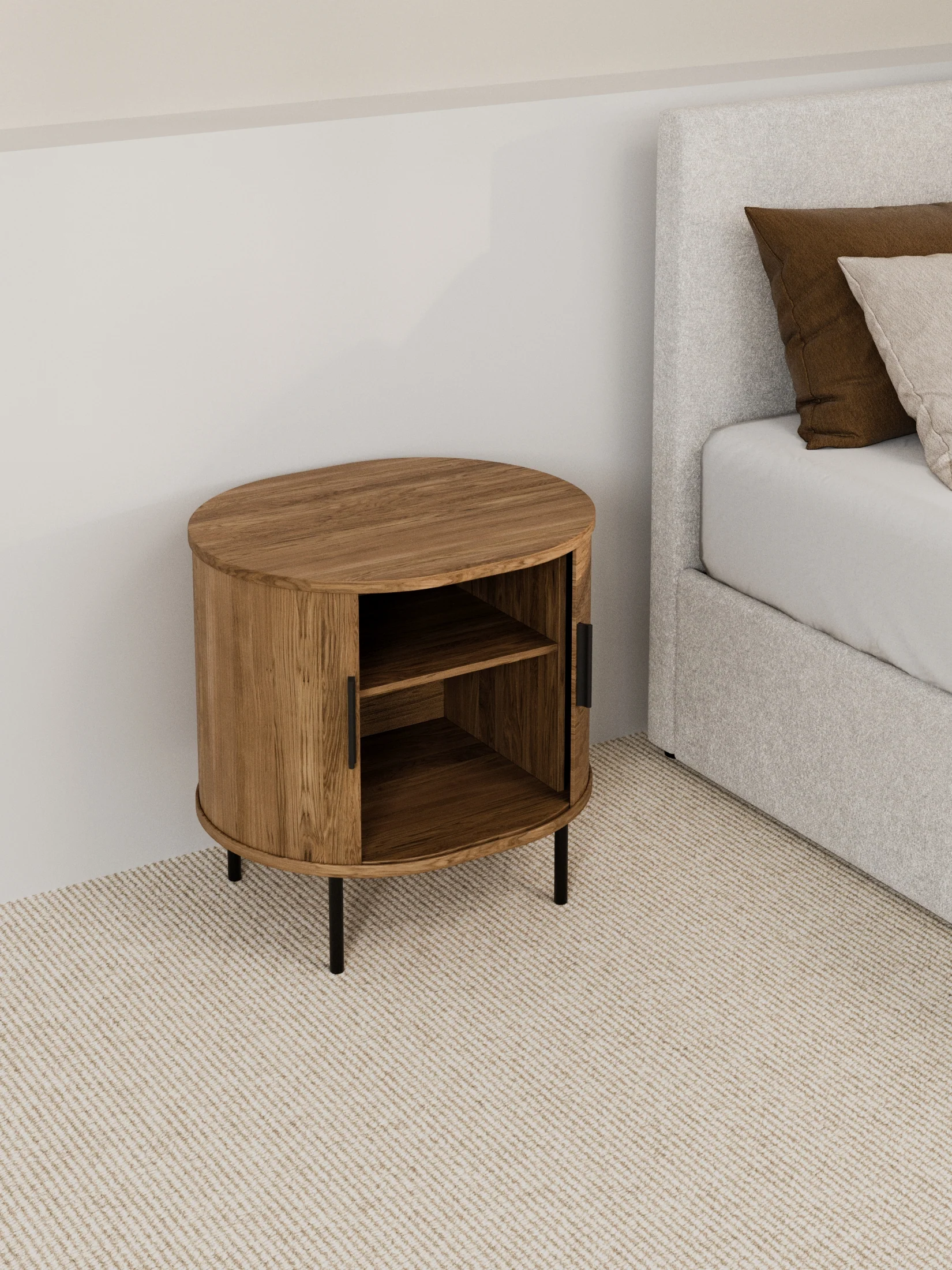 William Mid-Century Bedside Table - Image 2